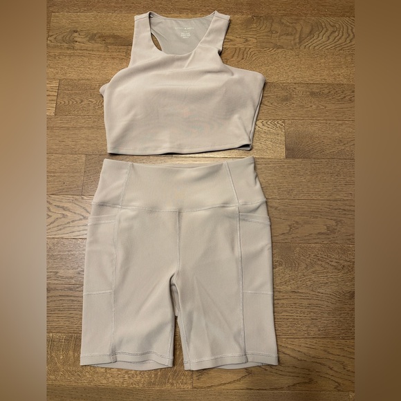 Women's Beige Activewear Set - Picture 1 of 3